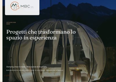Copertina del catalogo 2026, una bolla illuminata nella notte