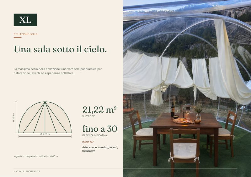 Pagina del catalogo dedicata alla misura XL