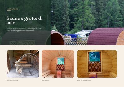 Saune e grotte di sale di produzione artigianale