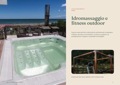 Vasche idromassaggio e attrezzature fitness all&rsquo;aperto