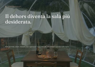 Apertura del capitolo dedicato a ristorazione e hospitality